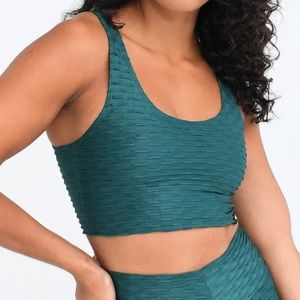 Booty by Brabants Emerald Chrome Crop Top
